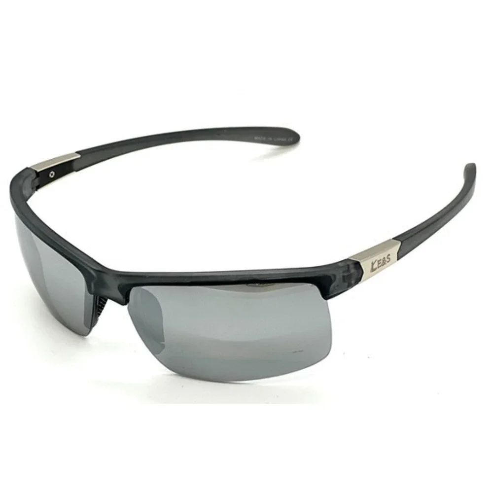 Women Gray Silver Mirrored Lens Sunglasses Sport Active Outdoors Lentes Gafas